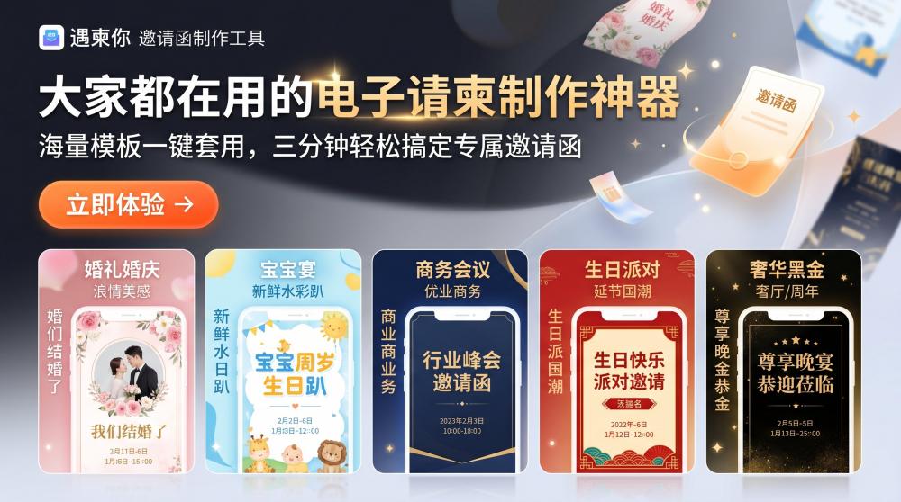 长辈寿宴请柬别乱发！零出错吉祥模板，新手也能轻松做